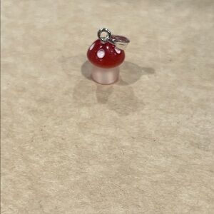 Whimsical Red and Pink Mushroom Necklace